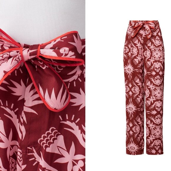 SCOTCH & SODA Red Printed Pants Size Small - Picture 3 of 13